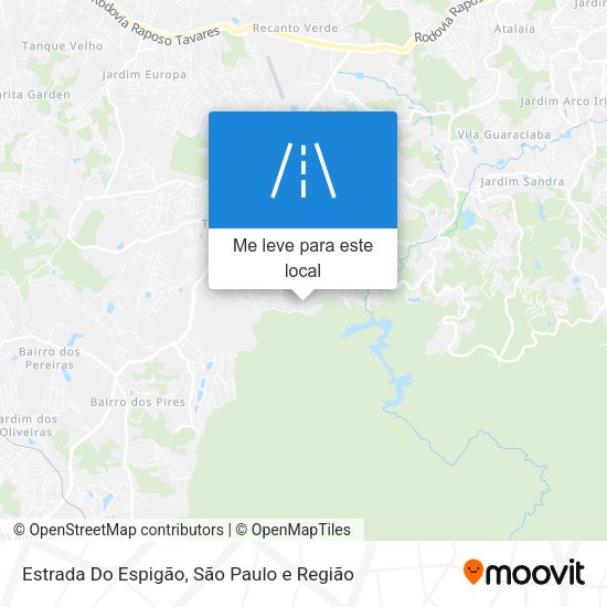 Estrada Do Espigão mapa