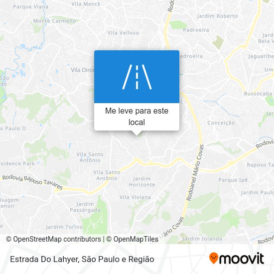 Estrada Do Lahyer mapa