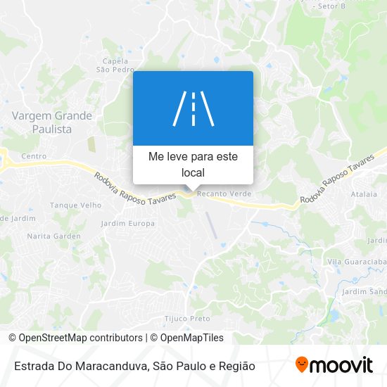 Estrada Do Maracanduva mapa