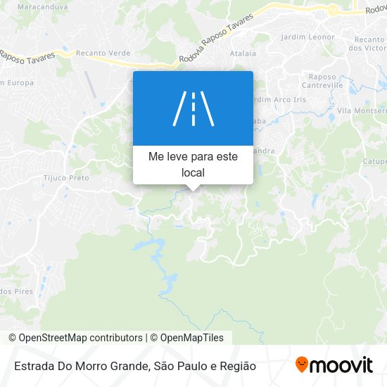 Estrada Do Morro Grande mapa