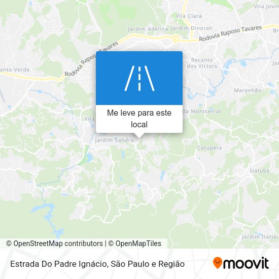 Estrada Do Padre Ignácio mapa