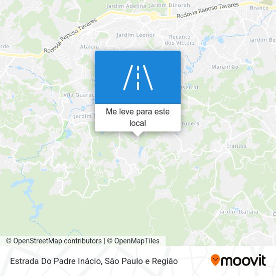 Estrada Do Padre Inácio mapa