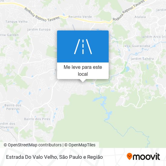 Estrada Do Valo Velho mapa