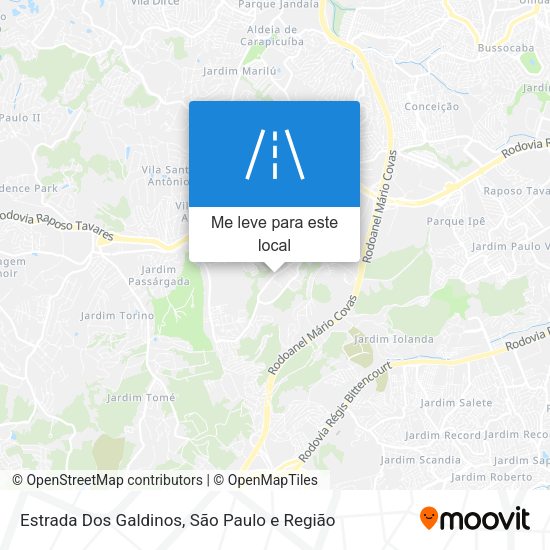 Estrada Dos Galdinos mapa