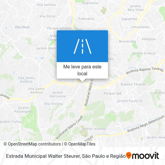 Estrada Municipal Walter Steurer mapa