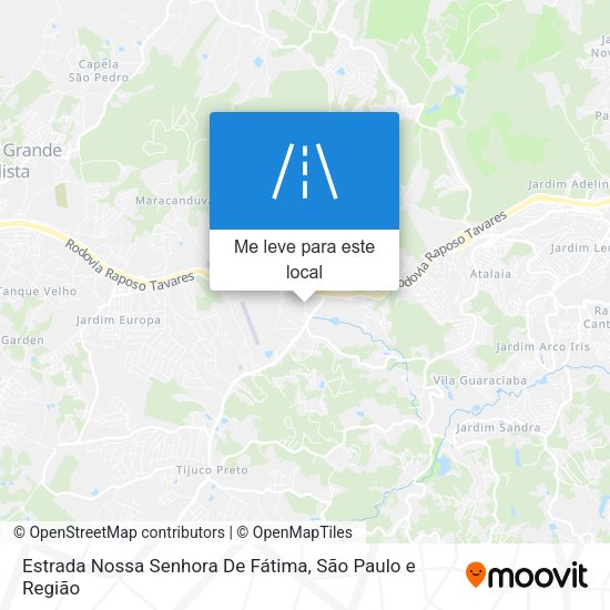 Estrada Nossa Senhora De Fátima mapa