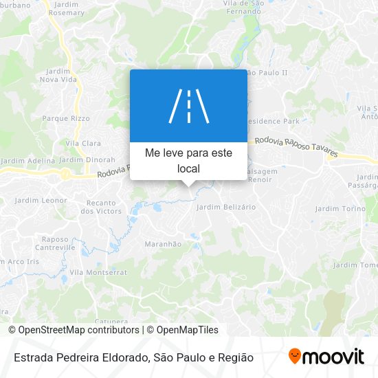 Estrada Pedreira Eldorado mapa