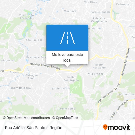 Rua Adélia mapa