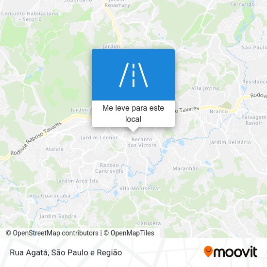 Rua Agatá mapa