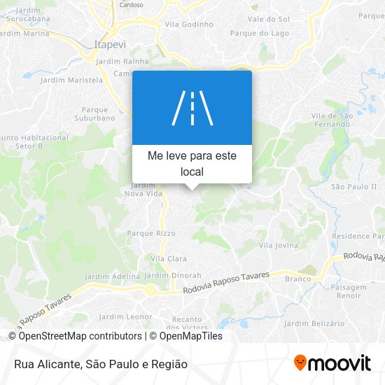 Rua Alicante mapa