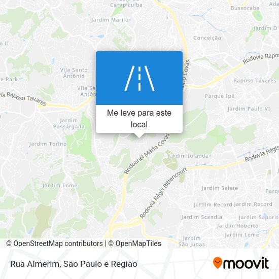 Rua Almerim mapa