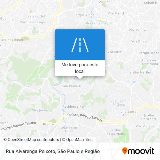 Rua Alvarenga Peixoto mapa