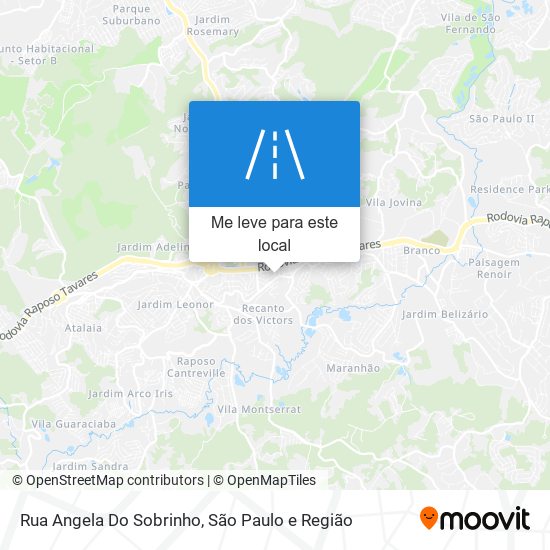 Rua Angela Do Sobrinho mapa