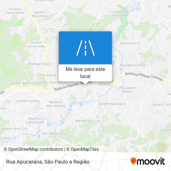 Rua Apucarana mapa