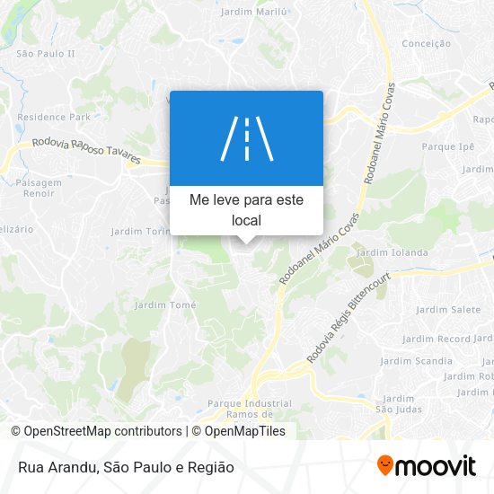 Rua Arandu mapa