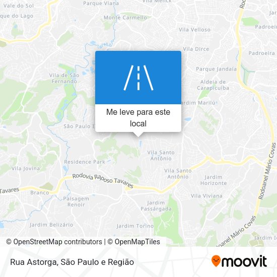 Rua Astorga mapa