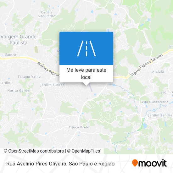 Rua Avelino Pires Oliveira mapa