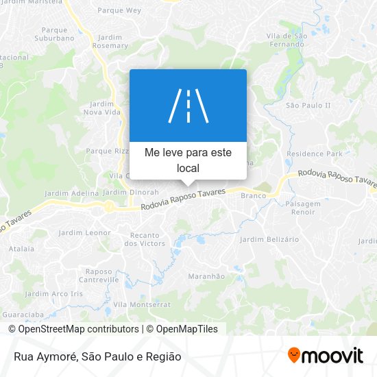 Rua Aymoré mapa