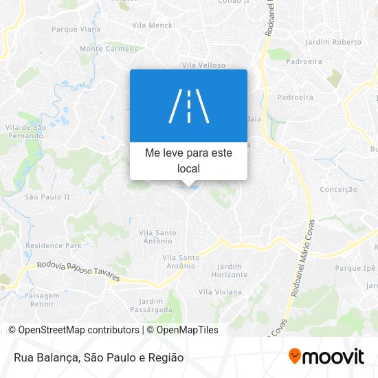 Rua Balança mapa