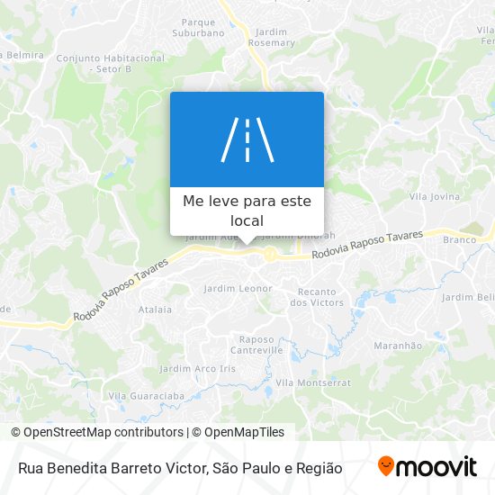 Rua Benedita Barreto Victor mapa