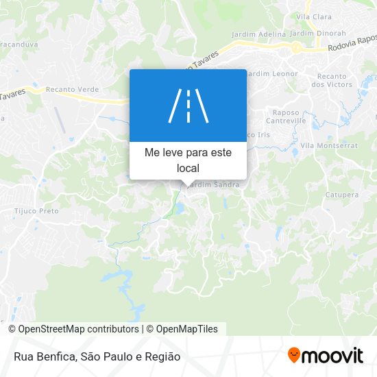 Rua Benfica mapa