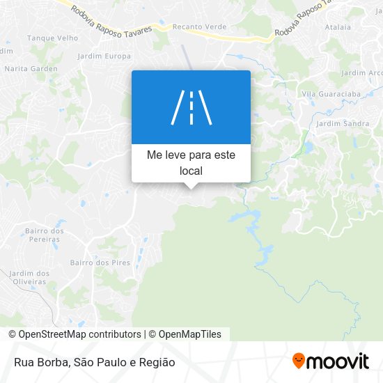 Rua Borba mapa