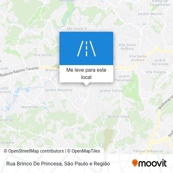 Rua Brinco De Princesa mapa
