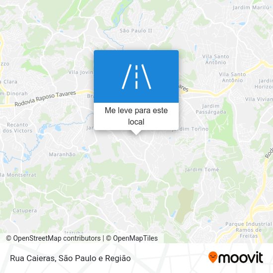 Rua Caieras mapa