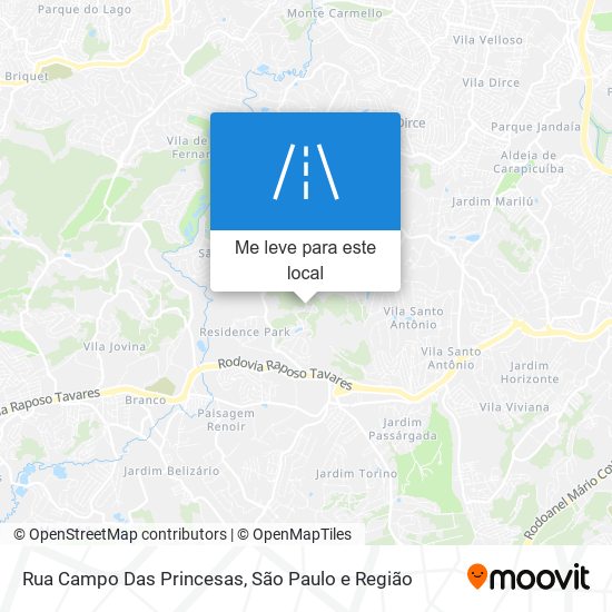 Rua Campo Das Princesas mapa