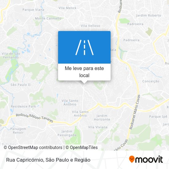 Rua Capricórnio mapa