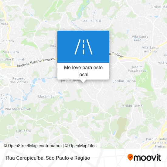 Rua Carapicuíba mapa