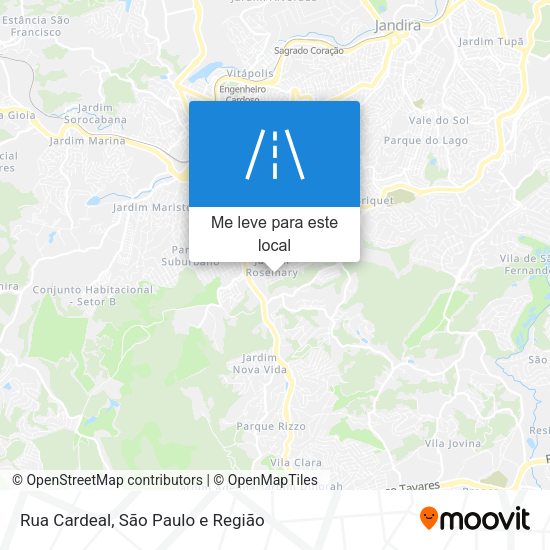 Rua Cardeal mapa