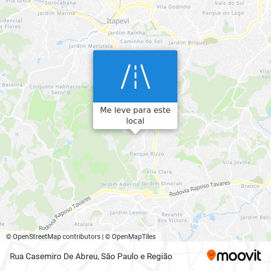 Rua Casemiro De Abreu mapa