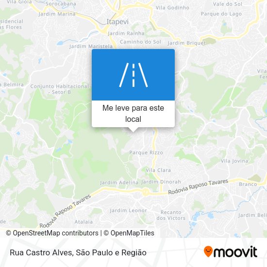 Rua Castro Alves mapa