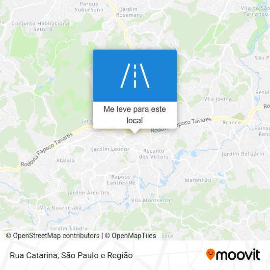 Rua Catarina mapa