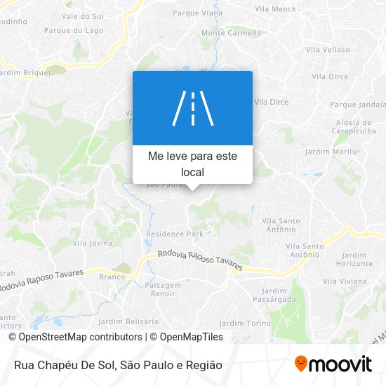 Rua Chapéu De Sol mapa