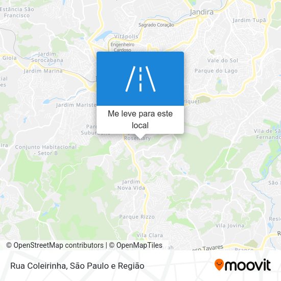 Rua Coleirinha mapa