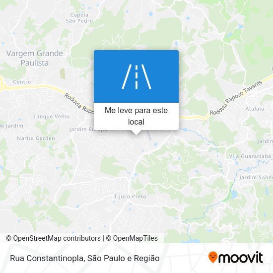 Rua Constantinopla mapa