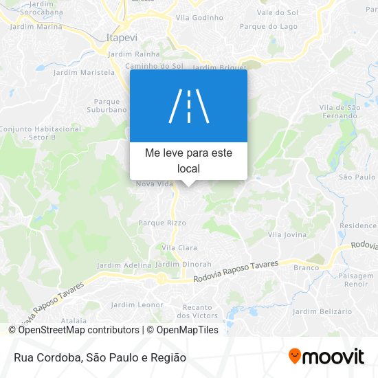 Rua Cordoba mapa