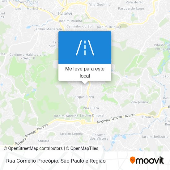 Rua Cornélio Procópio mapa