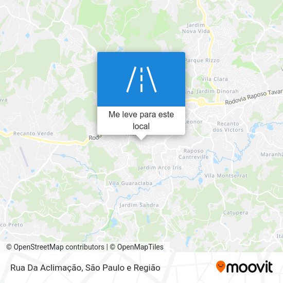 Rua Da Aclimação mapa