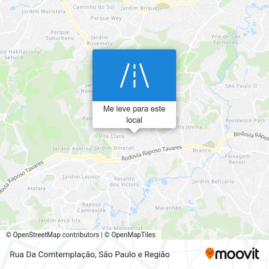 Rua Da Comtemplação mapa