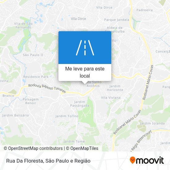 Rua Da Floresta mapa
