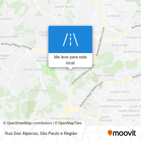 Rua Das Alpacas mapa