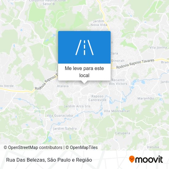 Rua Das Belezas mapa