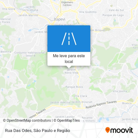 Rua Das Odes mapa