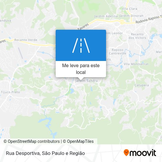 Rua Desportiva mapa