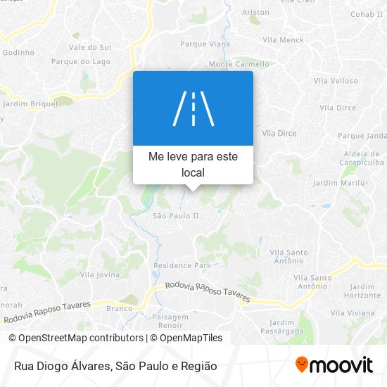 Rua Diogo Álvares mapa