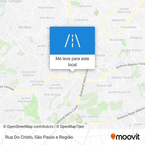 Rua Do Cristo mapa