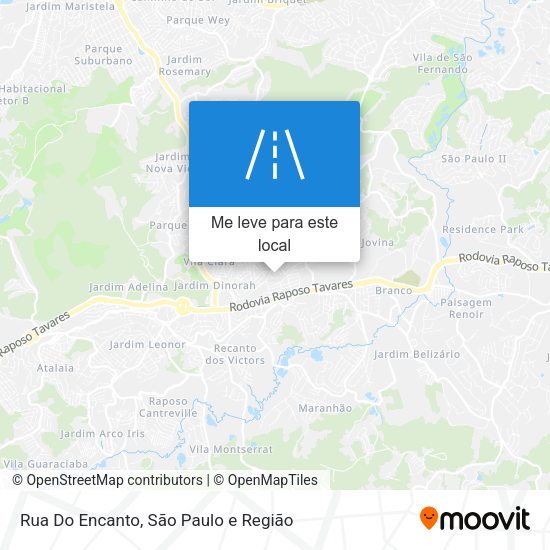 Rua Do Encanto mapa